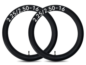 lot 4782 image: 2.252.50-16 (7090-16) Inner Tubes with TR4 Straight Valve Stem for Pit Bike 2.25 2.50-16 Tire Tube - 2 Pack