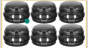 lot 4784 image: 6 Pack Gas Stove Knob Covers Baby Proof Stove Knob Locks with Universal Size, Stove Child Proof Knobs with Adhesive, Stove Safety Guard for Kids Toddler Pet (Transparent)