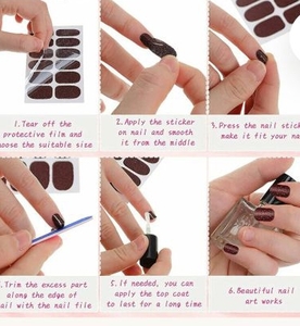lot 4829 image: Glitter Gel Nail Wraps