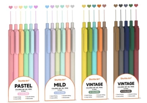 lot 4845 image: Retractable Gel Pens Set of 22 Colors