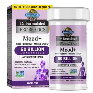 lot 4847 image: Garden of Life Dr. Formulated Probiotics Mood - 50 Billion CFU - Supports Relaxation & Digestive Health - Shelf Stable - 60 Vegetarian Capsules best by 726