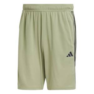 lot 4873 image: Adidas boys Train Essentials Piqu 3-Stripes Training Shorts, Tent GreenBlack, XL Boys