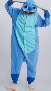 lot 4880 image: Stitch Character Adult Onesie Pajama Costume Size XL