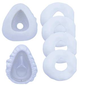 lot 4886 image: playWooWgo 4 Pack CPAP Full Face Mask Liners Compatible with F20 Full Face Mask Comfort Reusable Cushion Covers Absorbs Facial Oils and Moisture Improve The Comfort of Wearing The Mask (White, Small)