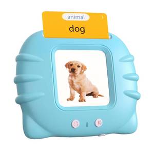 lot 4887 image: 224 Words English Talking Flash Cards with Music, Montessori Educational Learning Kid Toddler Toys, Pocket Speech Therapy and Autism Easter Birthday Sensory Toys for Girls Boys