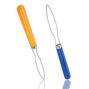 lot 4908 image: 2 Pcs Button Hook Dressing Aid with Comfort Grip Handle - One Hand Button Helper for Arthritis, Seniors & Independent Living (Random Colors)