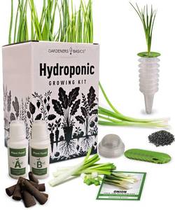 lot 5021 image: Tokyo Long White Bunching Green Onion Hydroponic Growing Kit �� Grow Japanese Bunching Onions �� Non-GMO Heirloom Seeds, Complete Indoor Hydroponic Grow Kit and Aquaponic, Green Onion Pods are Easy