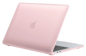 lot 5053 image: BlueSwan Anti-Cracking Hard Shell Case for MacBook Pro 13 inch, M2M1 2022-2016 A2338 A2289 A2251 A2159 A1989 A1706 A1708, Scratch Resistant & Drop-Protection Soft TPU Bumper, Frosted Pink