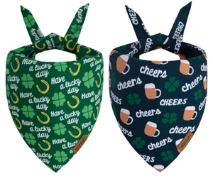 lot 5054 image: St. Patricks Day Pet Bandanas - Size L