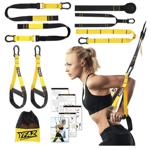 lot 5062 image: Home Resistance Training Kit for All Levels, Suspension Trainer Straps With Handles For Full Body Workouts at Home, Includes Door Anchor And Mesh Bag for Gym,Outdoor,Travel