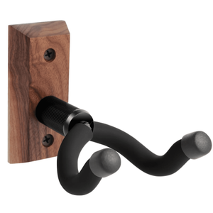 lot 5063 image: Guitar Wall Mount Guitar Hangers hooks Bracket Holder Stand for Acoustic and Electric Guitars Bass Banjo Mandolin Walnut Wood
