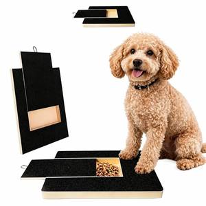 lot 5064 image: Dog Nail Scratch Board with Treat Box Durable Scratch Pad for Dogs and Cats, Calming Dog Nail File Board Scratch Buddy, Includes 2 Spare Sandpapers, Indoor Nail Trim Board (Without Stand)
