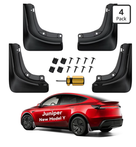 lot 5074 image: Tesla Model Y Juniper Mud Flaps AccessoriesNo Drilling Required for Tesla New Model Y 2025 2026 Launch, Thicker Version (Set of 4) All Weather Guards