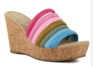 lot 5078 image: Sugar Womens Hero Wedge Sandals (Size 9M)