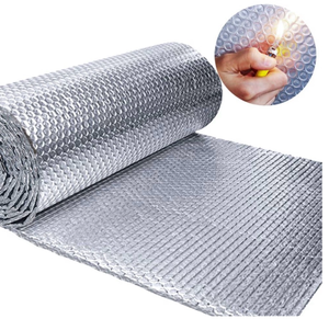 lot 5096 image: Double Reflective Insulation Foam 1.1x3M- Thick Reflective Window Insulation Radiant Barrier,B2 Fireproof Aluminum Foil Bubble Insulation Roll for Keep Heat, Thermal Insulation Shield