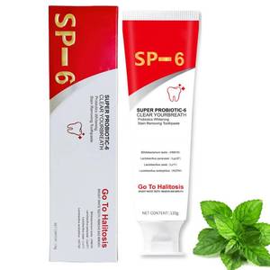 lot 5119 image: SP-6 Probiotics Whitening Toothpaste, with Probiotics Deep Cleaning Oral Care Removing Teeth Stain & Retain Fresh Breath.
