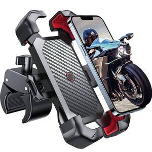 lot 4919 image: JOYROOM Motorcycle Phone Mount, 1s Auto Lock100mph Military Anti-Shake Bike Phone Holder for Bicycle, 10s Quick Install Handlebar Phone Mount, Compatible with iPhone, Samsung, All Cell Phone