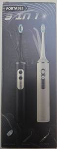 lot 4926 image: Portable Sonic Toothbrush 3 in 1 with 3 Different Heads