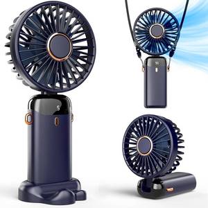 lot 4928 image: Koonie Portable Handheld, Battery Operated with Base, 8 Hours, Digital Display, 5 Speeds, 90° Ajustable, Rechargeable Mini for Outdoor Indoor -