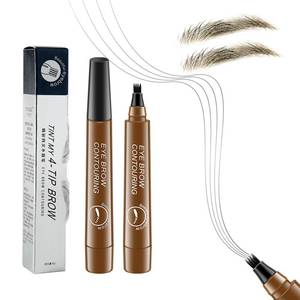 lot 4944 image: Eyebrow Contouring Pen, Waterproof Microblading Eyebrow Pencil with 4-Prong Micro-Fork-Tip Applicator, Liquid Eyebrow Pencils for women Creates Natural Looking Brows Effortlessly (Light Brown)