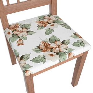 lot 4953 image: Gdmhy Stretch Dining Chair Seat Covers Set of 4,Dining Chair Slipcovers, Floral Printed Chair Covers,Soft Fabric Washable Upholstered Chair Seat Protector, No Rear Covers for Home Kitchen Dining Room