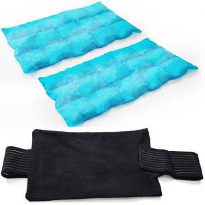 lot 4958 image: 2 Ice Packs for Injuries Reusable, Cold and Hot Packs for Injuries, Joint Pain, Muscle Soreness, and Body Inflammation, Adjustable Ice Packs Wraps for Knees, Back, Shoulders, Arms, and Legs