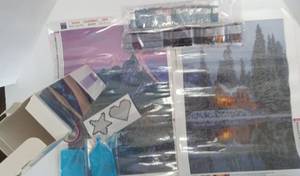 lot 4974 image: Diamond Painting Kit with Canvas and Tools 2 pack