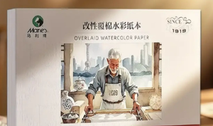 lot 5132 image: Watercolor Paper Block, Ideal for Practice, 140lb 300 GSM, Anti-Buckling, Smooth Surface, High Water Absorbency, 7.1x 5