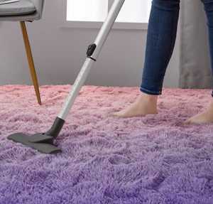 lot 5149 image: DweIke Luxury Fluffy Kids Rugs for Living Room Bedroom, 2x3 Feet Shaggy Pink and Purple Area Rug