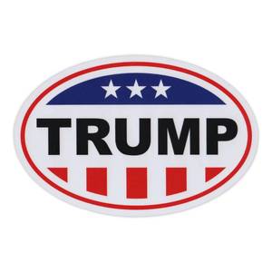 lot 5210 image: Trump Magnet, United States Flag Design, Donald Trump, 6 x 4 Magnetic Bumper Sticker