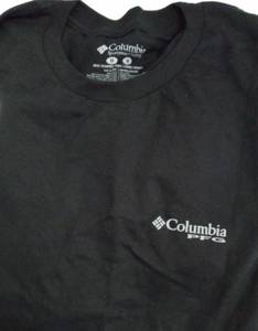 lot 5215 image: Black T-Shirt Bundle - Columbia Sportswear and American Flag Graphic Tee - Size Medium