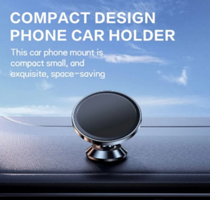 lot 5420 image: Magnetic Phone Car Mount, Strong Magnet Cell Phone Holder with 4 Metal Plate, Dashboard 360° Rotation & Degrees View