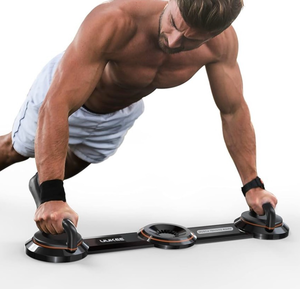 lot 5429 image: UUKEE Push Up Bar Upgraded Push Up Board for Strength Training 10-in-1 Pushup Stand Elite System with 360° Adjustable Workout Handles for Home Gym