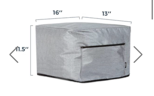lot 5437 image: Crutello Indoor Grill Cover with Storage Pockets (Grey)