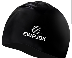 lot 5446 image: EWPJDK Swim Cap for Women Men Swimming Cap for Women Swim Caps for Women Swimming (Black)