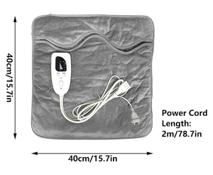 lot 5449 image: Electric Heated Foot Warmer for Men and Women, Hot Cover Pad for Feet Hands Legs Back WAIS Body Pain Relief, 6 Temperature Level and 4 Timer, Winter Gift