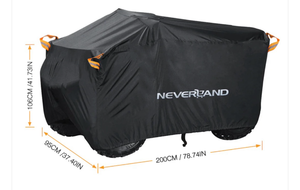 lot 5450 image: NEVERLAND ATV Cover Waterproof Heavy Duty XL Universal Quad Cover Outdoor Storage Cover 4 Wheeler Rain Cover All Weather for Polaris Sportsman Yamaha Honda Kawasaki Quad Bike