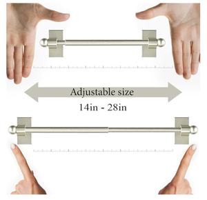 lot 5451 image: TidyFriend Magnetic Towel Holder for Refrigerator - 4 Pack Adjustable Towel Holder, Magnetic Towel Bar for Fridge, Kitchen Stove, Oven, Dishwasher, Sink Laundry Washing Machine (Classic Silver)