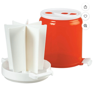 lot 5466 image: Microwave Bacon Can, Crafted With 100% BPA-Free Plastic, Kitchen Gadgets - Measures 6 High x 7 Diameter, by Chefs Pride
