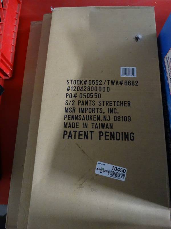 lot 10450 image: lot of two new in box pant stretchers