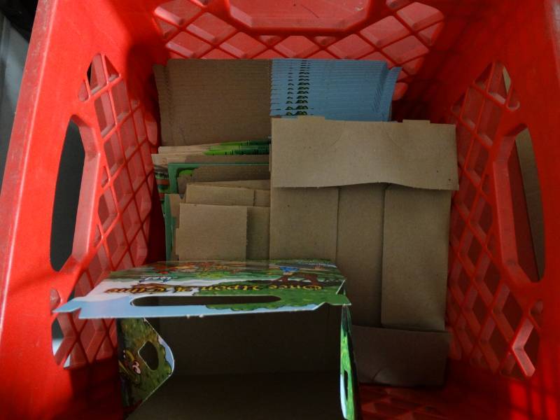 lot 10451 image: lot of childrens card board happy meal boxes