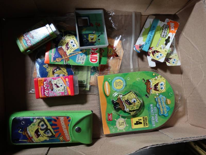 lot 10475 image: lot of spongebob memorabilia