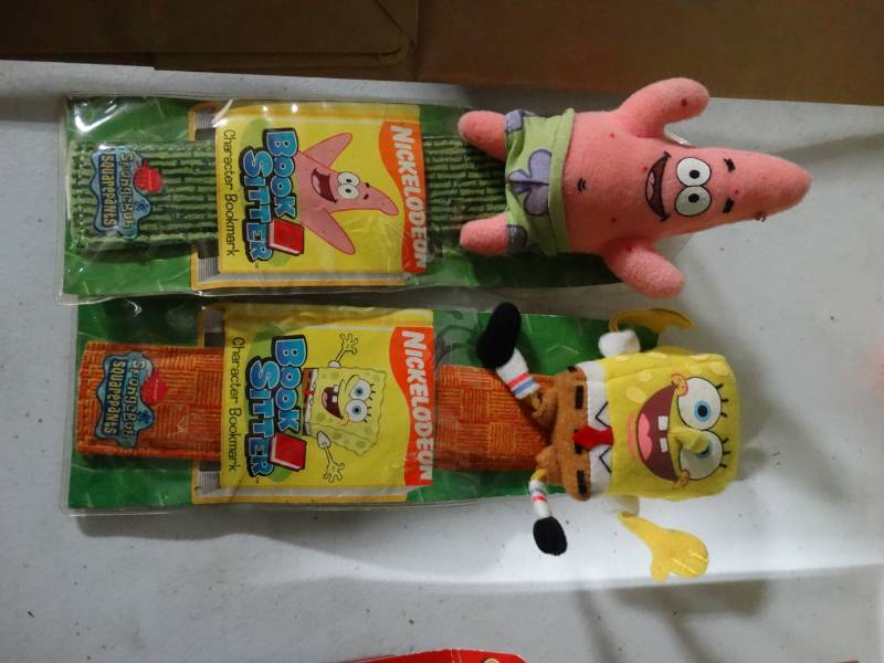 lot 10481 image: lot of 2 spongebob book marks