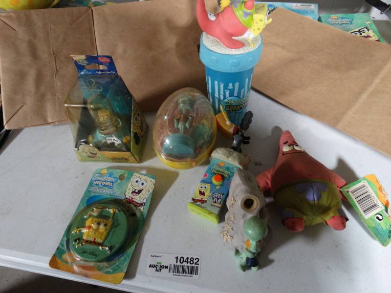 lot 10482 image: Lot of Spongebob Memorabilia