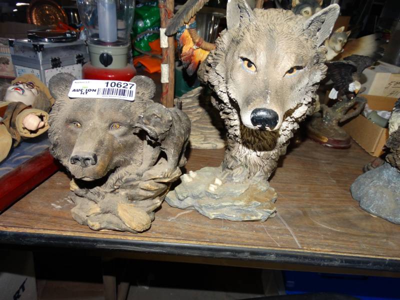 lot 10627 image: 2 Animal Sculptures