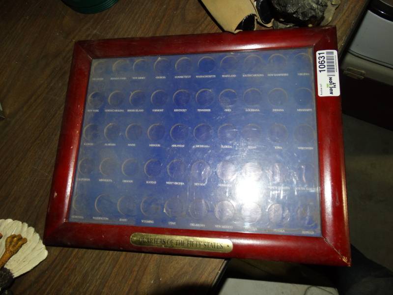 lot 10631 image: Picture Frame for Quarters of the Fifty States