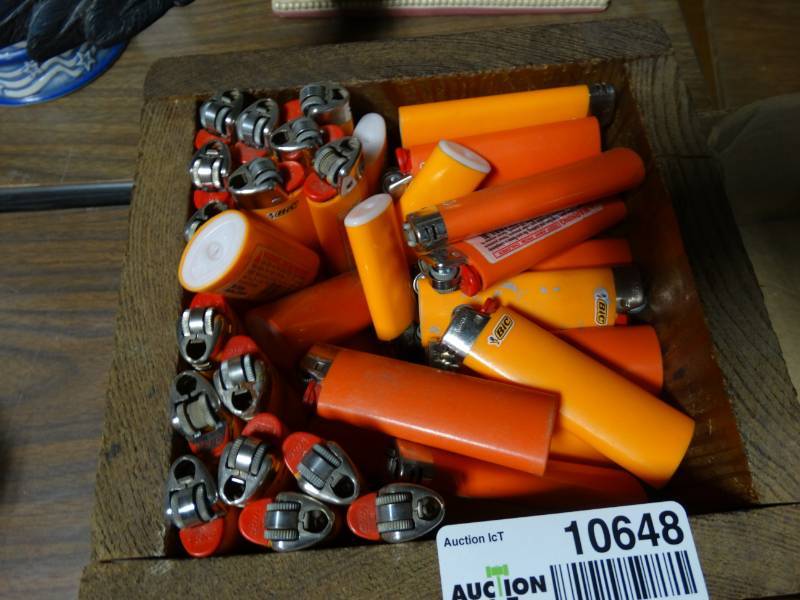 lot 10648 image: Lot of Approx. 50 Bic Lighters