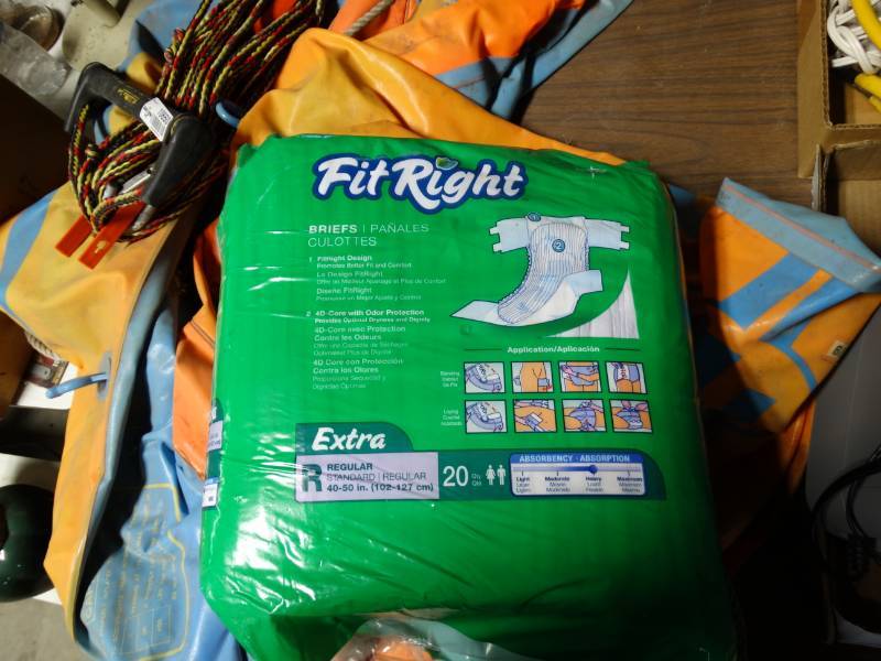 lot 10649 image: Fitright Adult Diapers