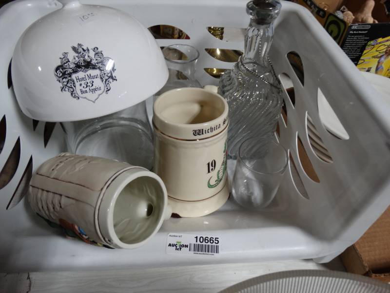 lot 10665 image: Lot of 7 Misc. Glass Dishes