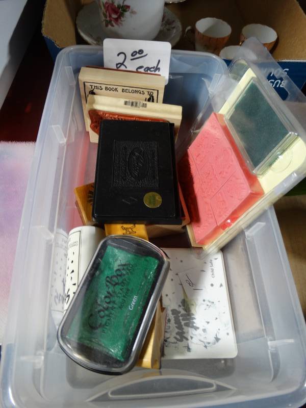 lot 10675 image: Lot of Stamps and Stamping Pads